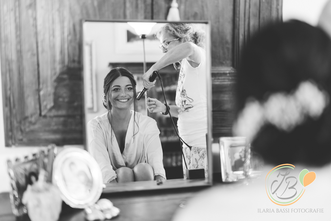 Sposi durante il servizio fotografico di matrimonio