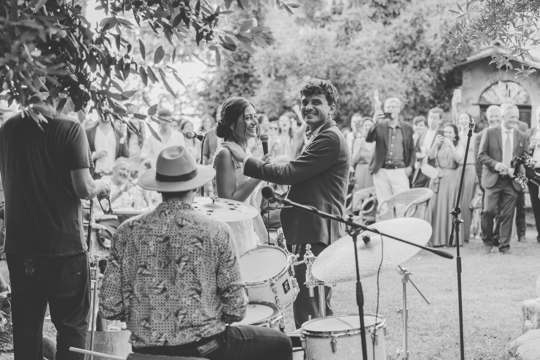 Momento di festa con musica dal vivo